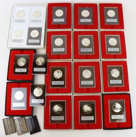 The Franklin Mint Sterling Silver Holiday Medals