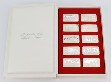 Franklin Mint Sterling Silver Christmas Ingots
