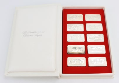 Franklin Mint Sterling Silver Christmas Ingots