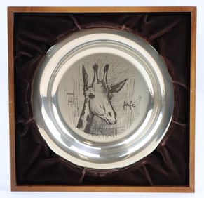Franklin Mint Sterling Silver Bernard Buffet Plate