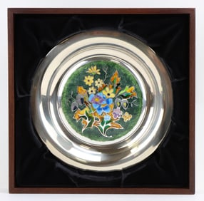 Franklin Mint "Four Seasons - Autumn Garland" Sterling Silver Plate