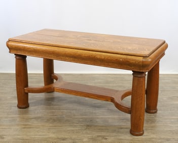 Quarter-Sawn Oak Trestle Table