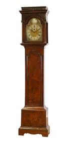 Georgian Burl-Walnut Tall Case Clock