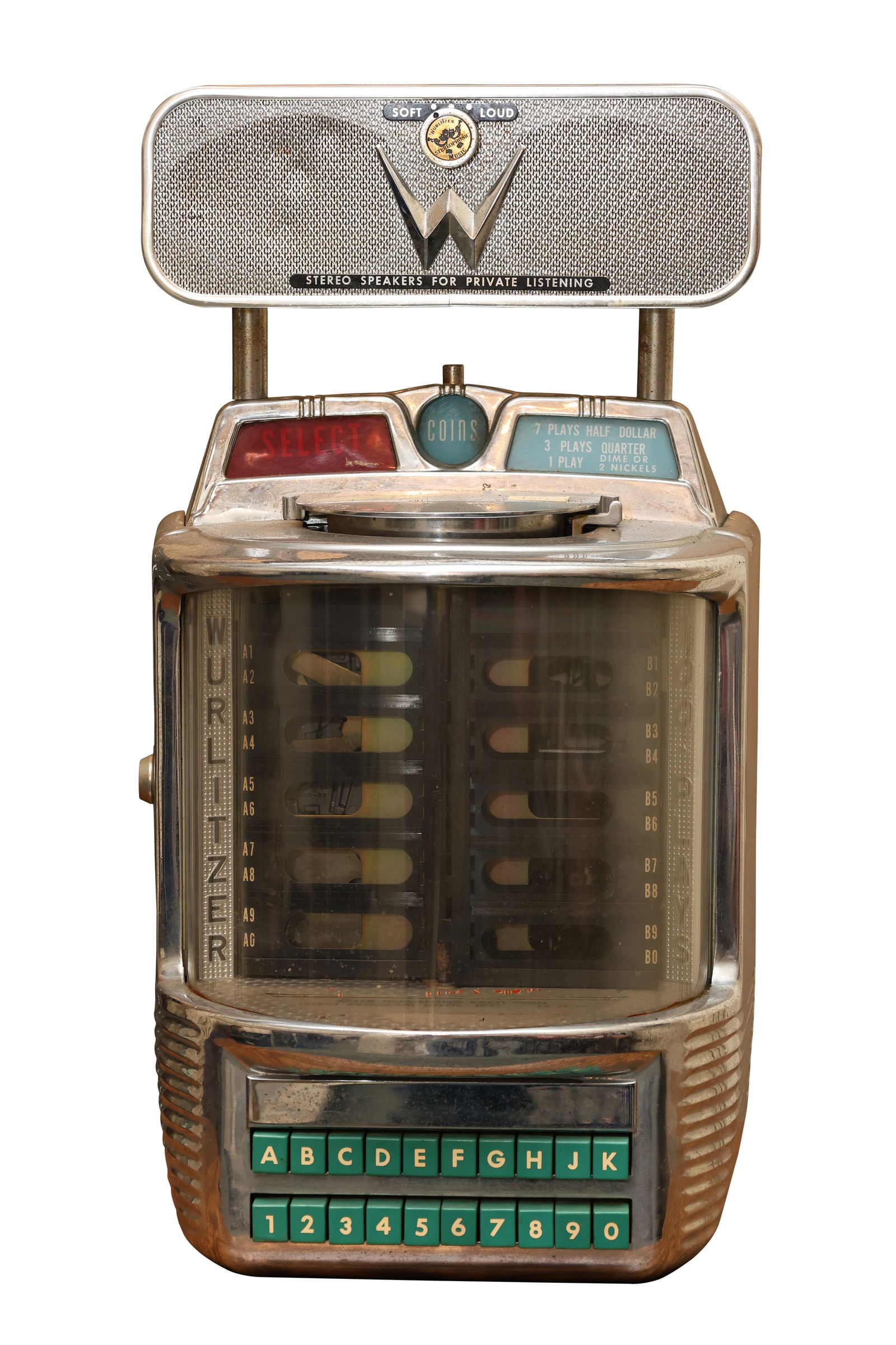 Wurlitzer Wallbox Remote Selector, Model 5207 (1 of 7)