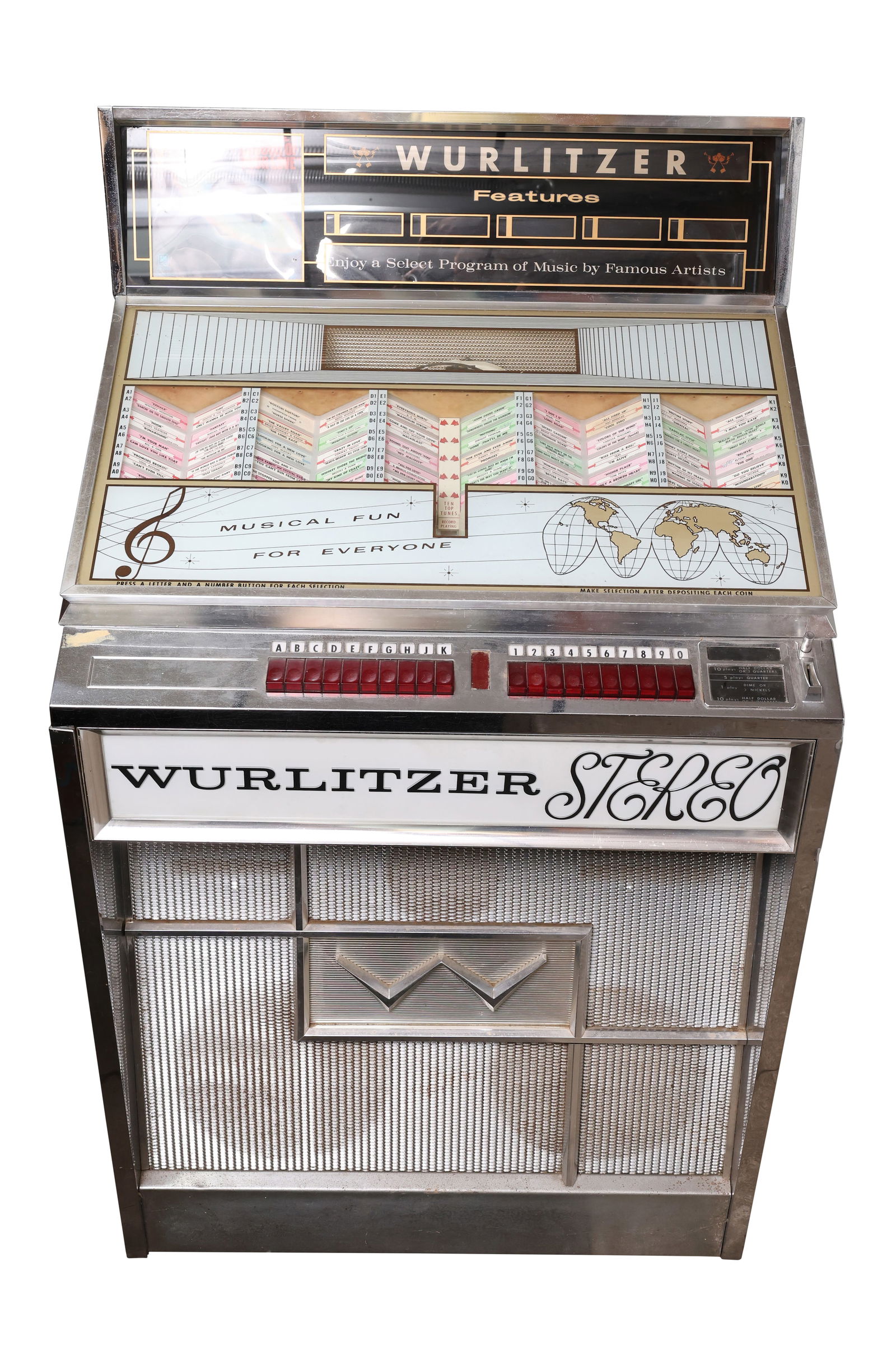 Wurlitzer Model 2710 Stereo Jukebox (Parts Machine) (1 of 7)
