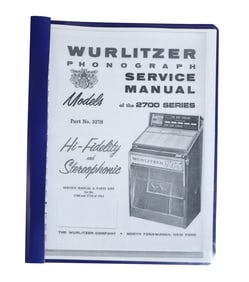 Wurlitzer Jukebox Manuals