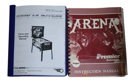 Assorted Electronics and Arcade Manuals