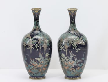 Japanese Cloisonne Vases