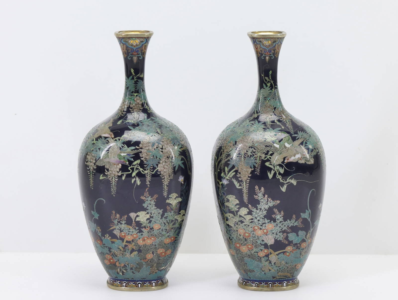 Japanese Cloisonne Vases
