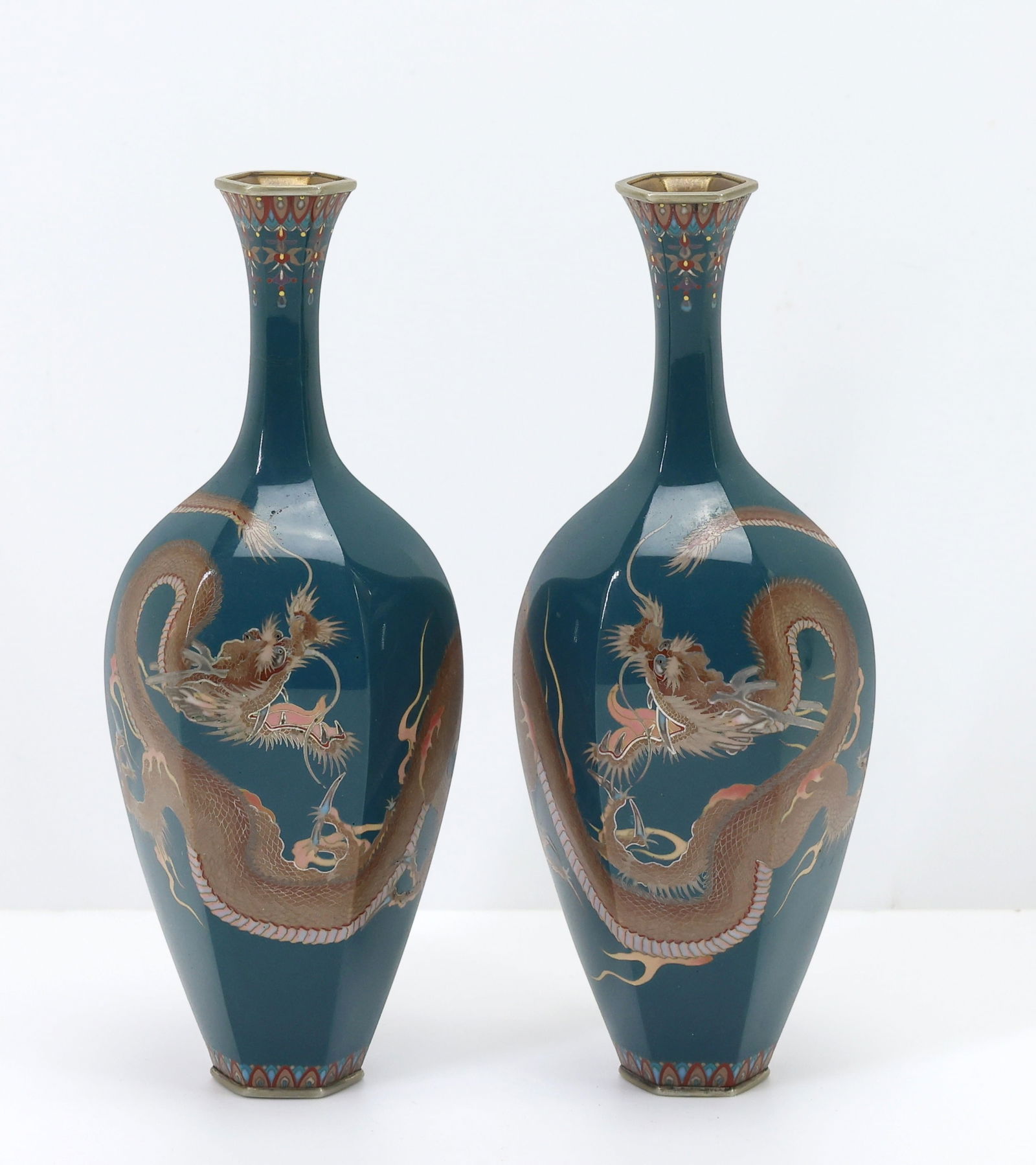 Japanese Cloisonne Vases (1 of 6)