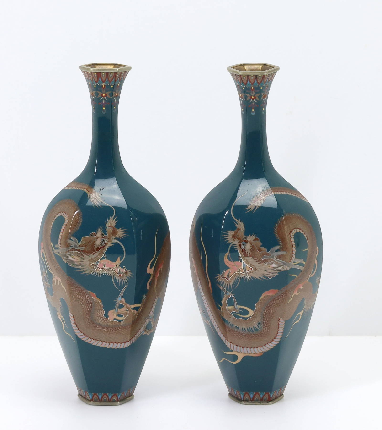Japanese Cloisonne Vases