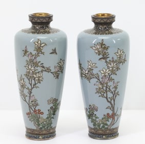 Japanese Cloisonne Vases