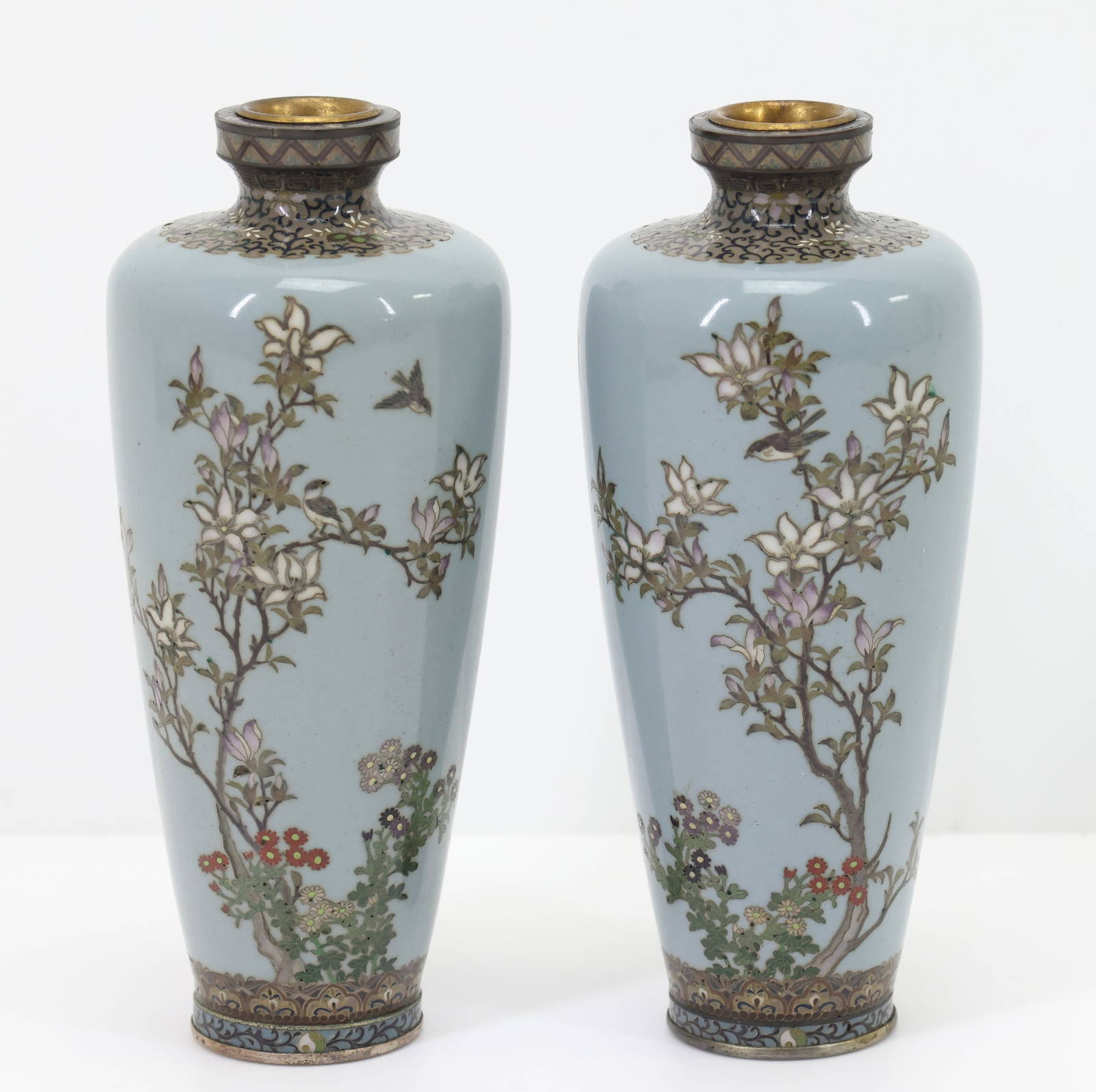 Japanese Cloisonne Vases