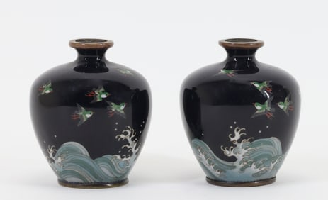 Japanese Cloisonne Vases