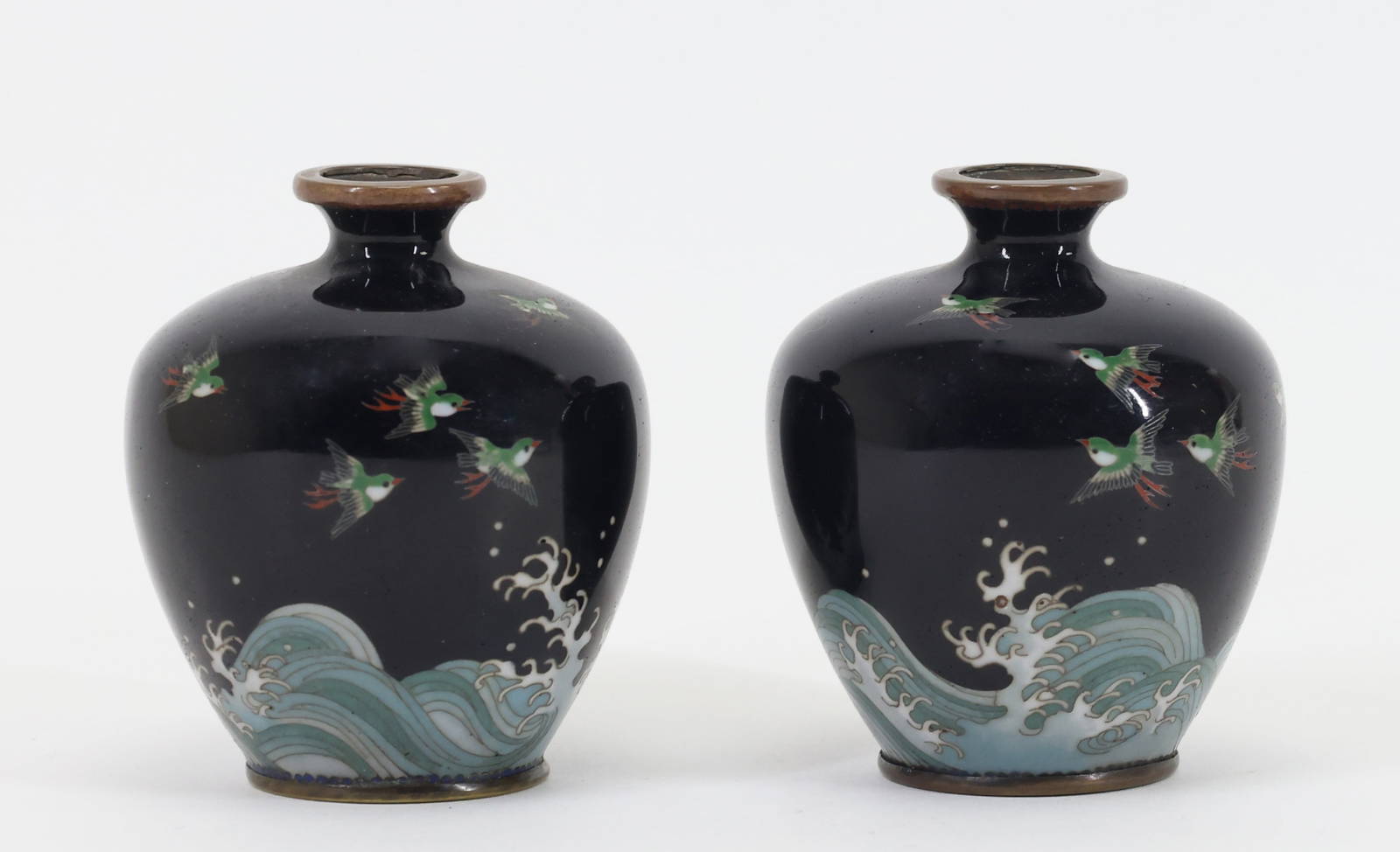 Japanese Cloisonne Vases