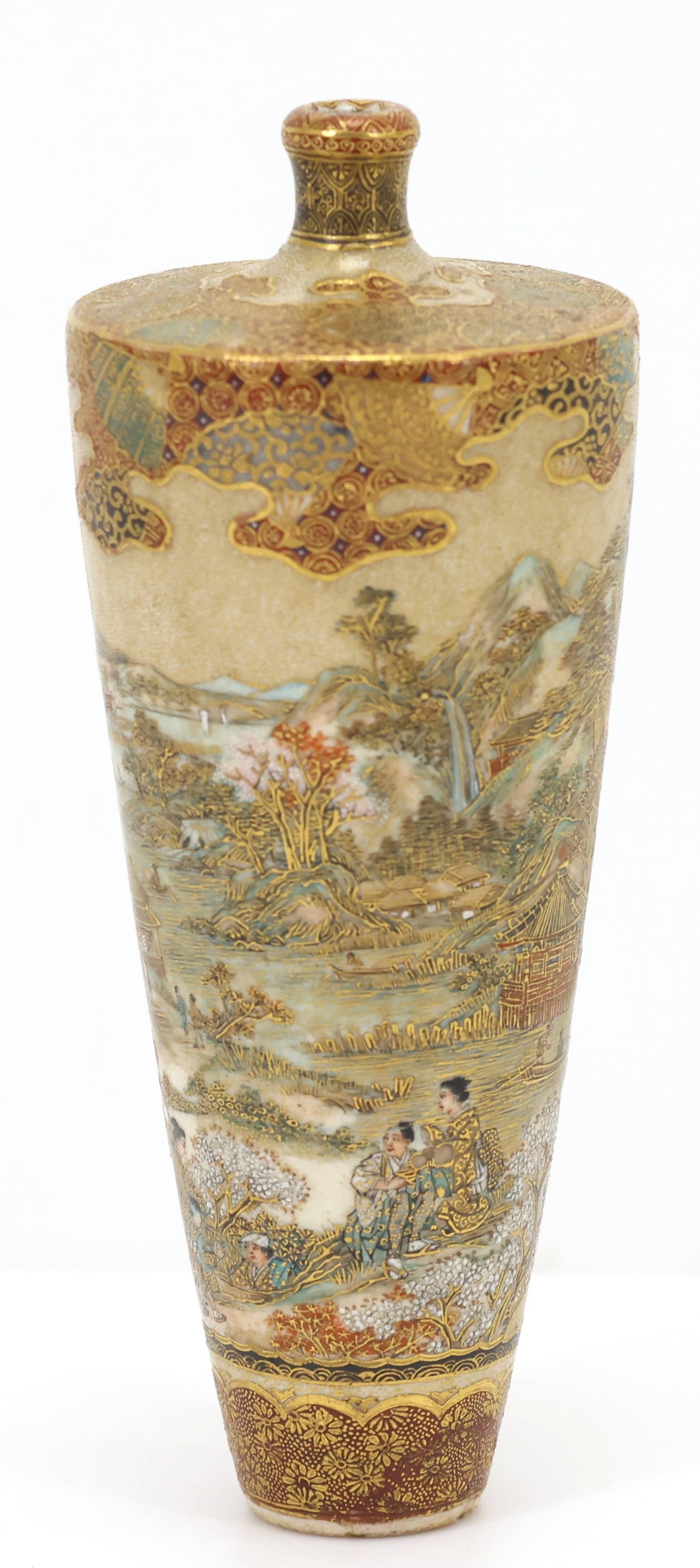 Japanese Satsuma Pottery Vase