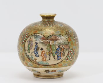 Japanese Satsuma Pottery Vase