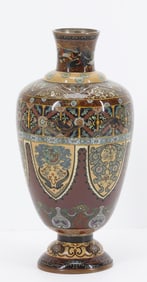 Japanese Goldstone Cloisonne Vase
