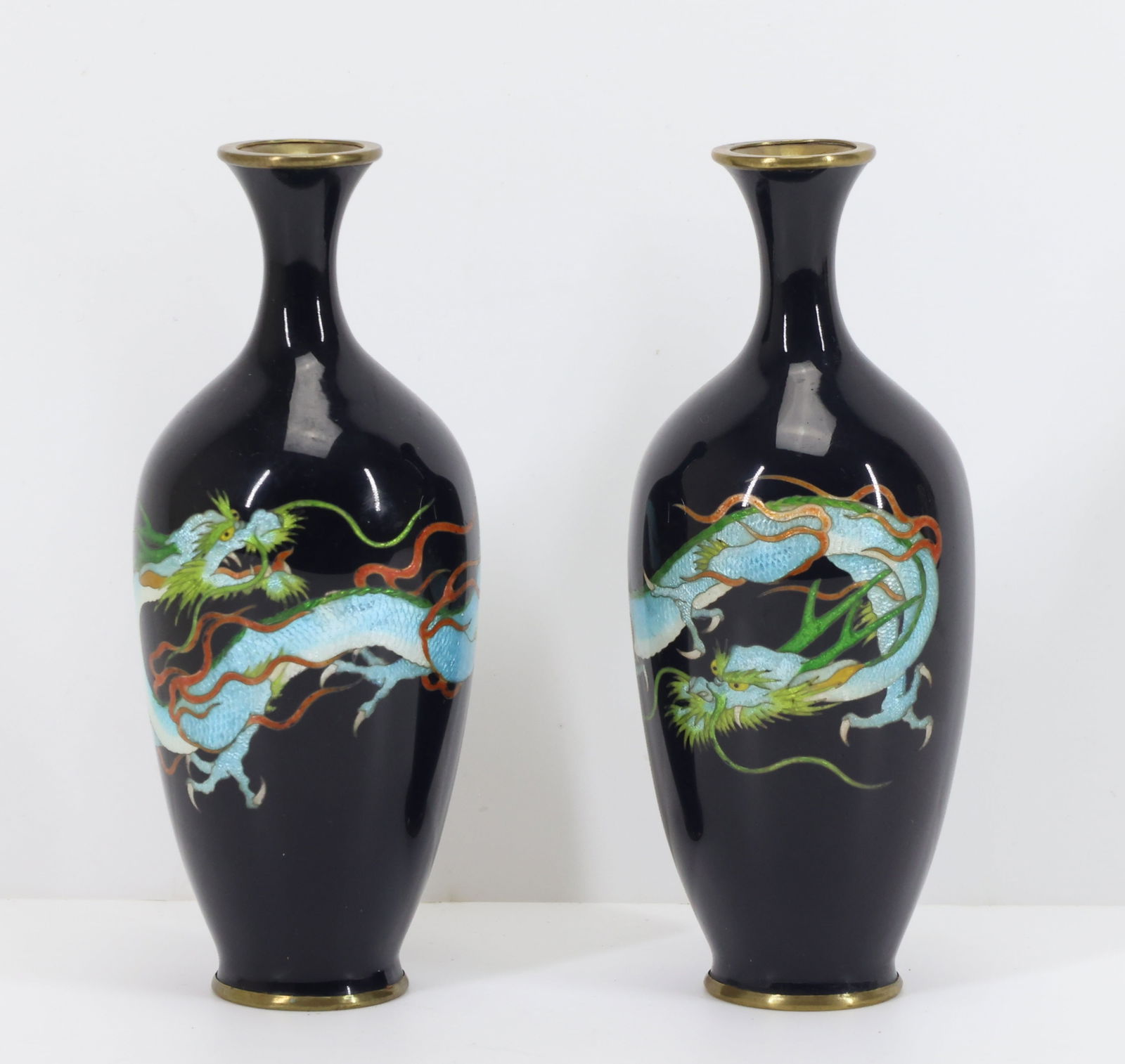 Japanese Cloisonne Vases (1 of 6)