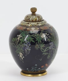 Namikawa Yasuyuki Japanese Cloisonne Jar