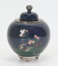 Namikawa Yasuyuki Japanese Cloisonne Jar