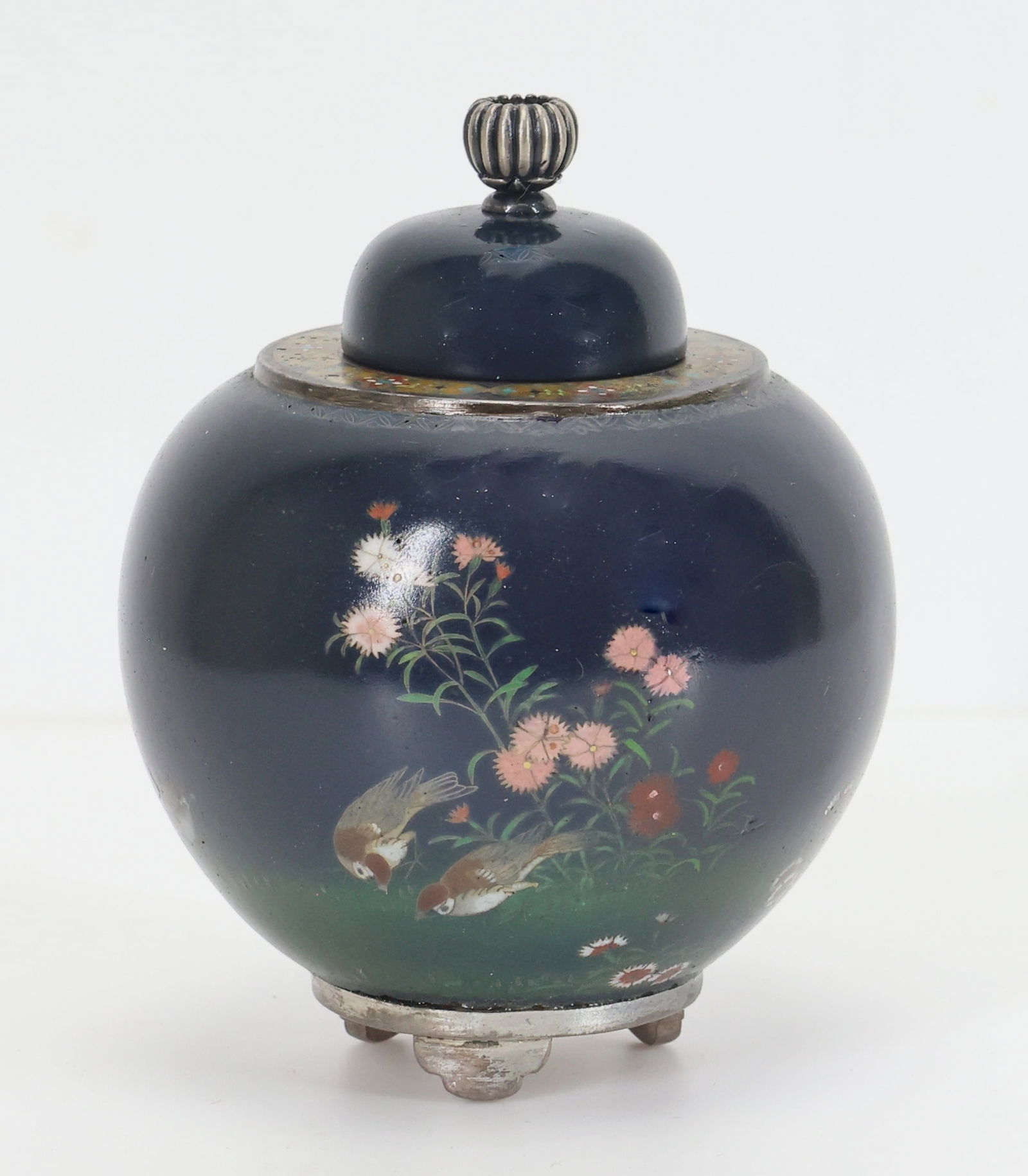 Namikawa Yasuyuki Japanese Cloisonne Jar (1 of 7)