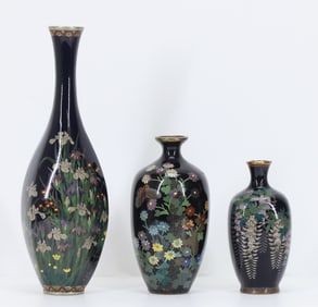 Japanese Cloisonne Vases
