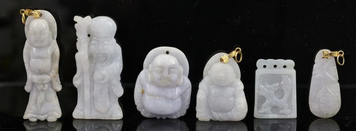 Chinese Carved Jade Pendants