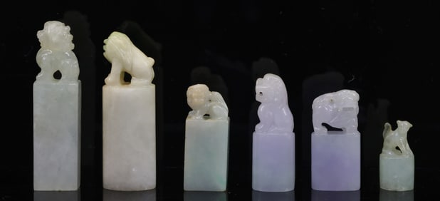 Chinese Carved Jade Seals