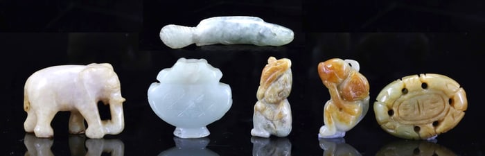 Chinese Carved Jade Figures