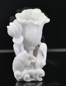 Chinese Lavender Jade Carving