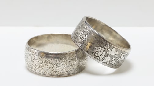 Chinese Silver Napkin Rings