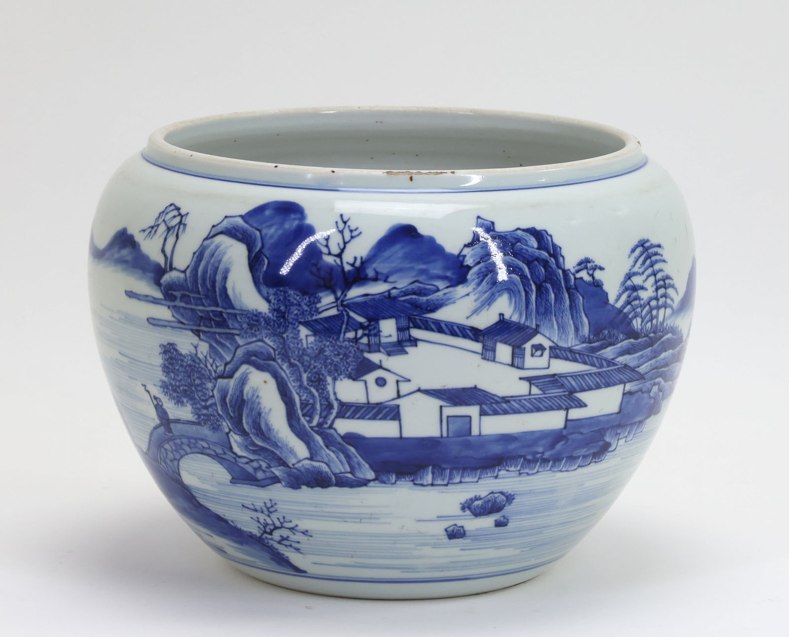 Chinese Canton Porcelain Jardiniere (1 of 8)