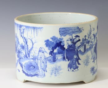 Chinese Blue and White Porcelain Jardiniere