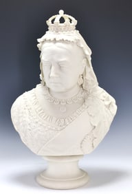 Robinson & Leadbeater Parian Bust of Queen Victoria
