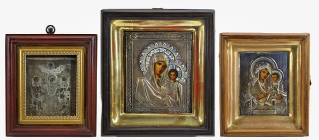 Russian Silver Travel Icons