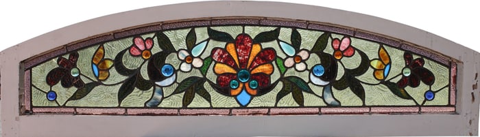 Stained & Leaded Glass Transom Panel