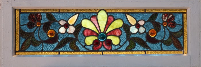 Stained & Leaded Glass Transom Panel