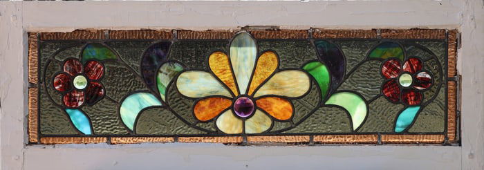 Stained & Leaded Glass Transom Panel