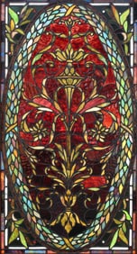 Stained & Leaded Glass Hanging Panel