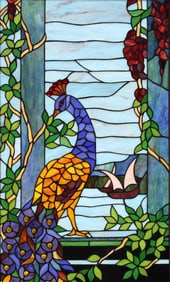 Stained & Leaded Glass Hanging Panel