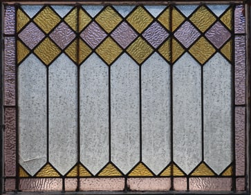 Stained & Leaded Glass Hanging Panel