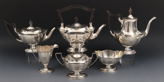 Gorham "Plymouth - Large" Sterling Silver Tea and Coffee Service