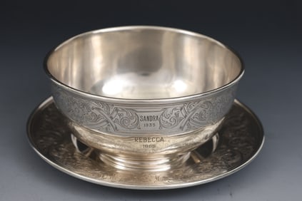 J.E. Caldwell Sterling Silver Bowl and Underplate