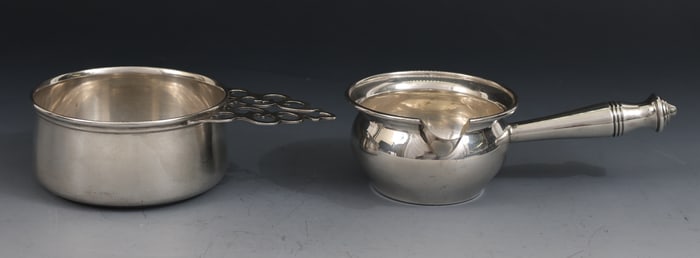 Sterling Silver Brandy Warmer and Porringer