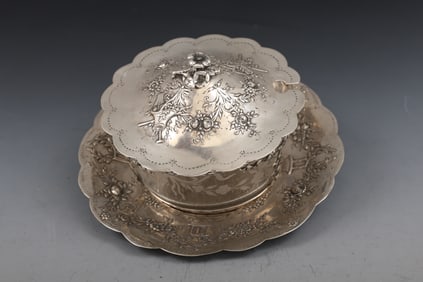 Friedrich Reusswig Hanau Silver Condiment Jar