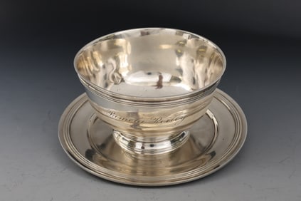 J.E. Caldwell Sterling Silver Bowl and Underplate