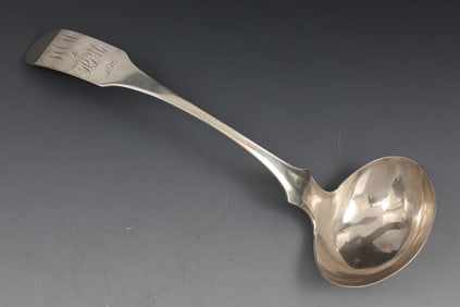 Edward Lownes American Coin Silver Soup Ladle