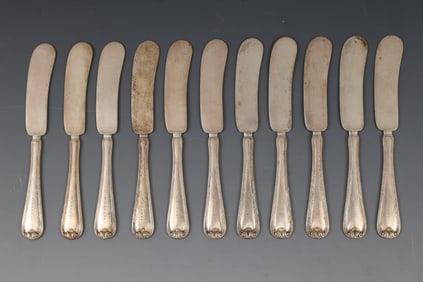 Durgin "New Standish" Sterling Silver Butter Spreaders