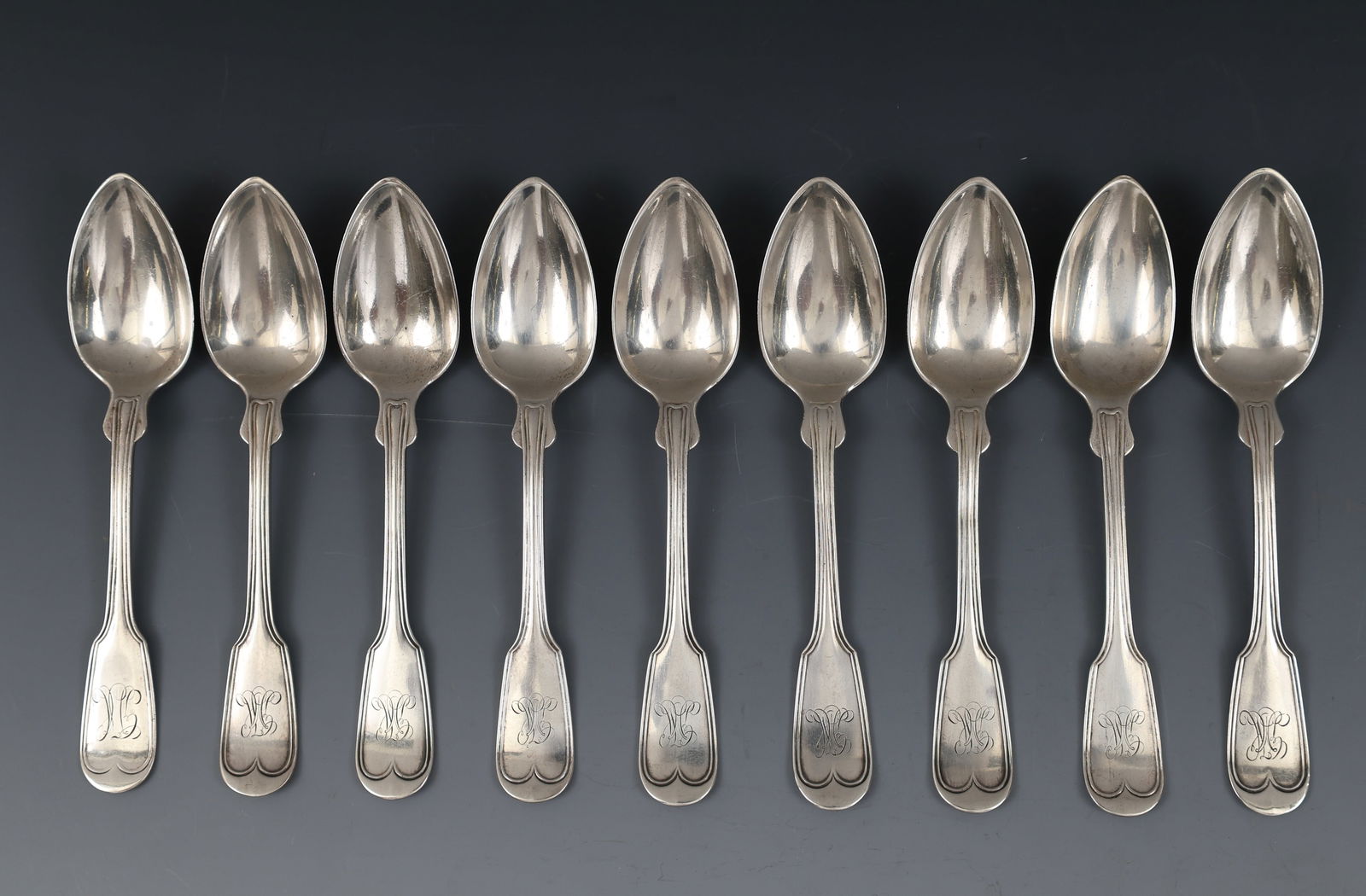 John Polhemus for Tiffany “French Thread" Sterling Silver Teaspoons (1 of 6)